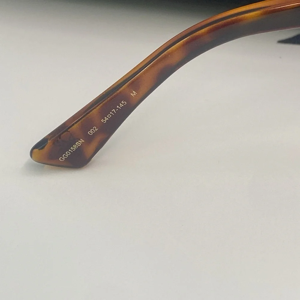 New Authentic GUCCI Acetate Sunglasses GG0158SN Tortoise